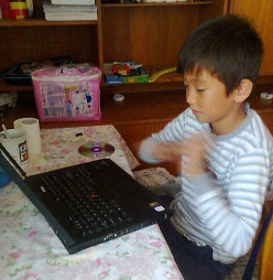 young man with laptop 